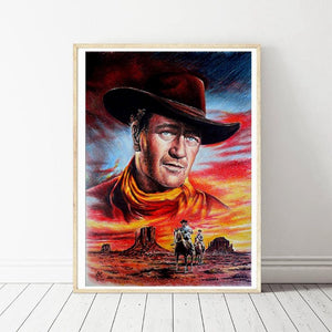 Cowboy - voller runder Diamant - 30x40cm