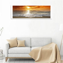 Lade das Bild in den Galerie-Viewer, Sonnenuntergang - volle Runde Diamant-Malerei - 80x30cm
