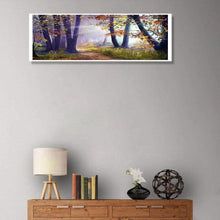 Lade das Bild in den Galerie-Viewer, Fantasy-Wald - volle Runde Diamant-Malerei - 80x30cm
