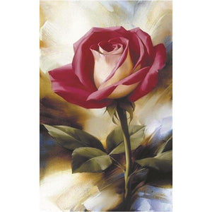 Rote Rose - volle Diamant-Malerei - 40x30cm