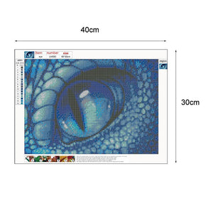 Auge - voller runder Diamant - 30x40cm