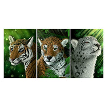 Lade das Bild in den Galerie-Viewer, 3pcs Tiger - voller quadratischer Diamant - 80x40cm
