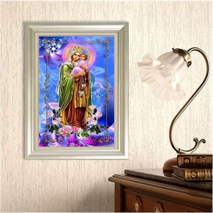 Ostern Religion - volle runde Diamant - 40x30cm