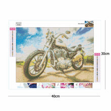 Lade das Bild in den Galerie-Viewer, Motorrad - voller quadratischer Diamant - 40x30cm
