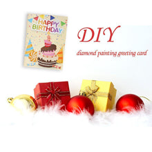 Lade das Bild in den Galerie-Viewer, 6pcs Cartoon Greeting Cards DIY Diamond Painting Birthday Postcards Craft
