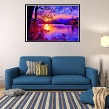 Lade das Bild in den Galerie-Viewer, Fantasy Sonnenuntergang - volle Diamant-Malerei - 40x30cm
