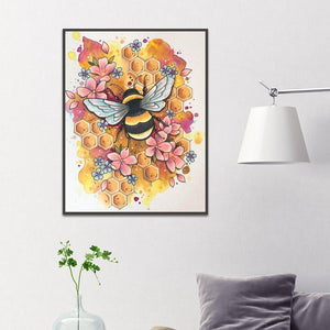 Bienen - volle Diamant-Malerei - 40x30cm