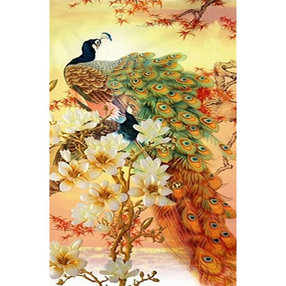 Peafowl - voller quadratischer Diamant - 30x40cm