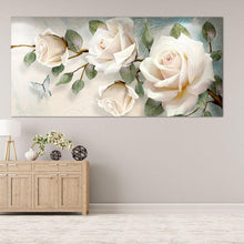 Lade das Bild in den Galerie-Viewer, Blume - volle Runde Diamant-Malerei - 90x45cm
