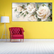 Lade das Bild in den Galerie-Viewer, Blume - volle Runde Diamant-Malerei - 90x45cm
