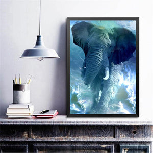 Elefant - volle Diamant-Malerei - 30x40cm