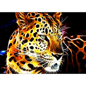 Beleuchtung Tiger - voller runder Diamant - 40x30cm