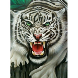 Heftiger Tiger - volle Diamant-Malerei - 30x40cm