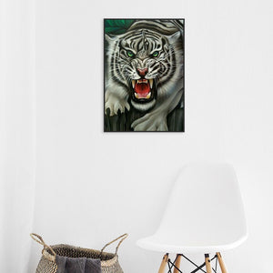 Heftiger Tiger - volle Diamant-Malerei - 30x40cm
