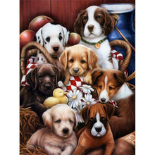 Lade das Bild in den Galerie-Viewer, Hund - voller runder Diamant - 30x40cm
