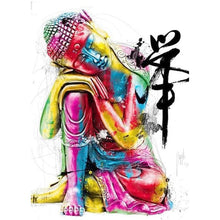 Lade das Bild in den Galerie-Viewer, Bunte Buddha - volle Diamant-Malerei - 40x30cm
