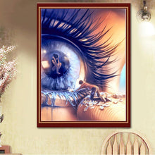 Lade das Bild in den Galerie-Viewer, Auge - volle Diamant-Malerei - 40x30cm
