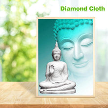 Lade das Bild in den Galerie-Viewer, Buddha-Statue - voller runder Diamant - 30x40cm
