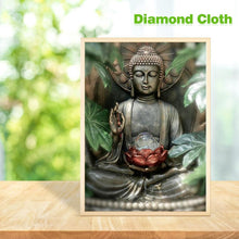 Lade das Bild in den Galerie-Viewer, Buddha-Statue - voller runder Diamant - 30x40cm
