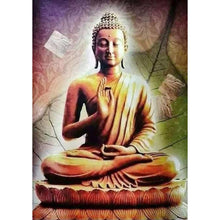 Lade das Bild in den Galerie-Viewer, Buddha-Statue - voller runder Diamant - 30x40cm
