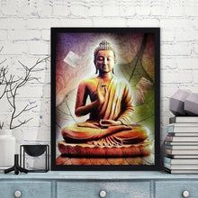 Lade das Bild in den Galerie-Viewer, Buddha-Statue - voller runder Diamant - 30x40cm
