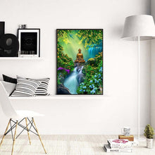 Lade das Bild in den Galerie-Viewer, Buddha-Statue - voller runder Diamant - 30x40cm
