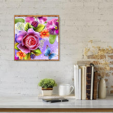 Lade das Bild in den Galerie-Viewer, Blume - voller runder Diamant - 30x30cm
