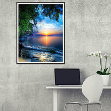 Lade das Bild in den Galerie-Viewer, Landschaft - voller quadratischer Diamant - 30x40cm
