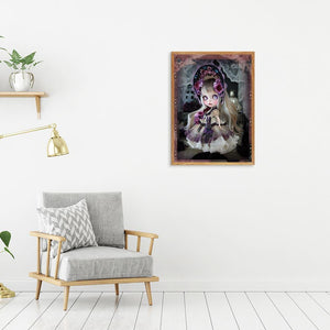 Puppe - voller runder Diamant - 30x40cm