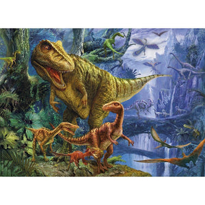 Dinosaurier - voller runder Diamant - 40x30cm