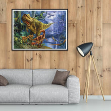 Lade das Bild in den Galerie-Viewer, Dinosaurier - voller runder Diamant - 40x30cm
