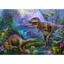 Lade das Bild in den Galerie-Viewer, Dinosaurier - voller runder Diamant - 40x30cm
