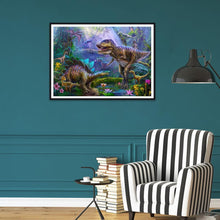 Lade das Bild in den Galerie-Viewer, Dinosaurier - voller runder Diamant - 40x30cm
