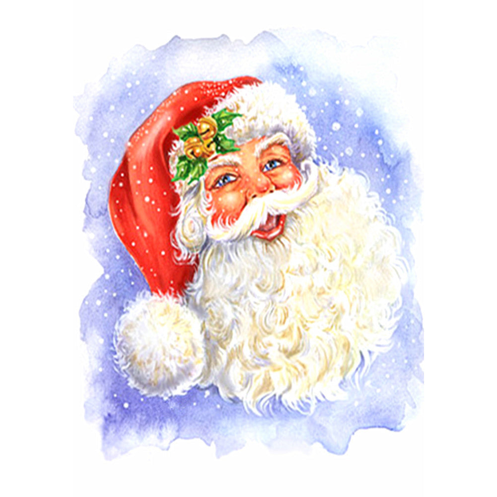 Santa claus Tier - voller runder Diamant - 40x30cm