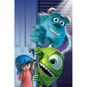 Monster s inc - voller runder Diamant - 30x40cm