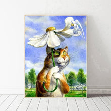 Lade das Bild in den Galerie-Viewer, Katze - voller runder Diamant - 30x40cm
