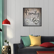Lade das Bild in den Galerie-Viewer, Familie - voller runder Diamant - 40x40cm
