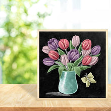 Lade das Bild in den Galerie-Viewer, Blume - voller runder Diamant - 30x30cm
