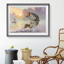 Lade das Bild in den Galerie-Viewer, Fisch - volle Diamant-Malerei - 40x30cm
