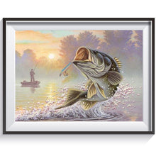 Lade das Bild in den Galerie-Viewer, Fisch - volle Diamant-Malerei - 40x30cm
