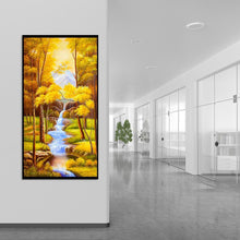 Lade das Bild in den Galerie-Viewer, Herbst-Landschaft - voller runder Diamant - 55x100cm
