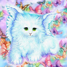 Lade das Bild in den Galerie-Viewer, Katze - voller runder Diamant - 30x30cm
