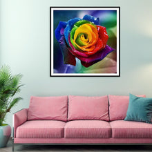 Lade das Bild in den Galerie-Viewer, Bunte Blume - volle Diamant-Malerei - 30x30cm
