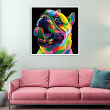 Lade das Bild in den Galerie-Viewer, Hund - voller runder Diamant - 30x30cm
