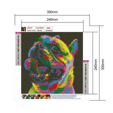 Lade das Bild in den Galerie-Viewer, Hund - voller runder Diamant - 30x30cm
