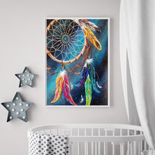 Lade das Bild in den Galerie-Viewer, Dreamcatcher - voller runder Diamant - 30x40cm
