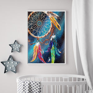 Dreamcatcher - voller runder Diamant - 30x40cm