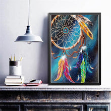 Lade das Bild in den Galerie-Viewer, Dreamcatcher - voller runder Diamant - 30x40cm
