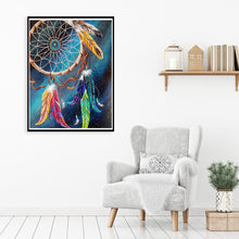 Lade das Bild in den Galerie-Viewer, Dreamcatcher - voller runder Diamant - 30x40cm
