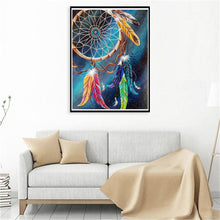 Lade das Bild in den Galerie-Viewer, Dreamcatcher - voller runder Diamant - 30x40cm
